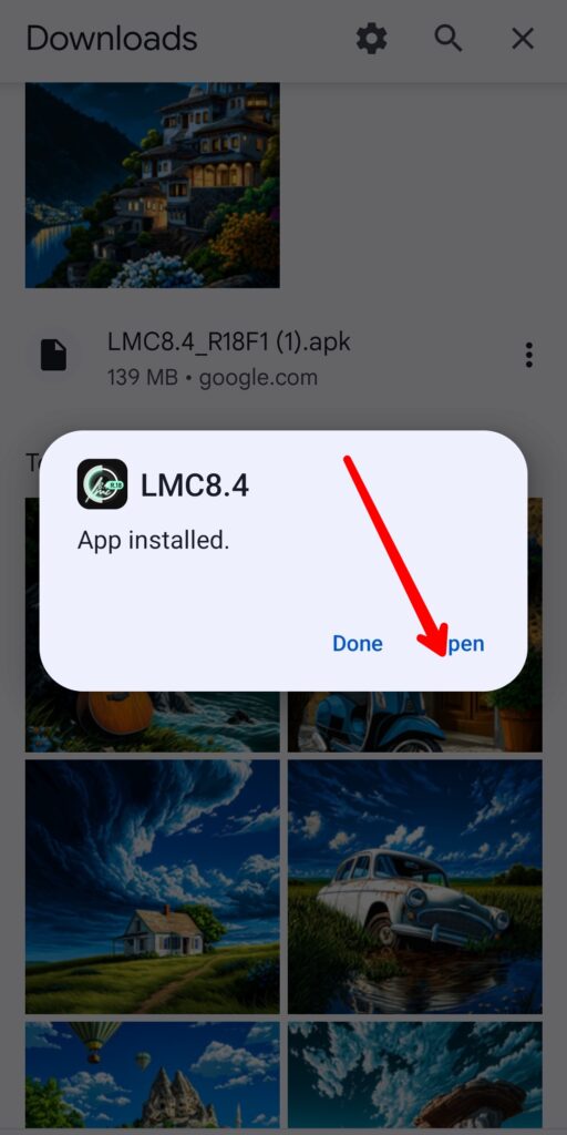 Open LMC Camera